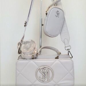 Steve Madden White Crossbody Bag